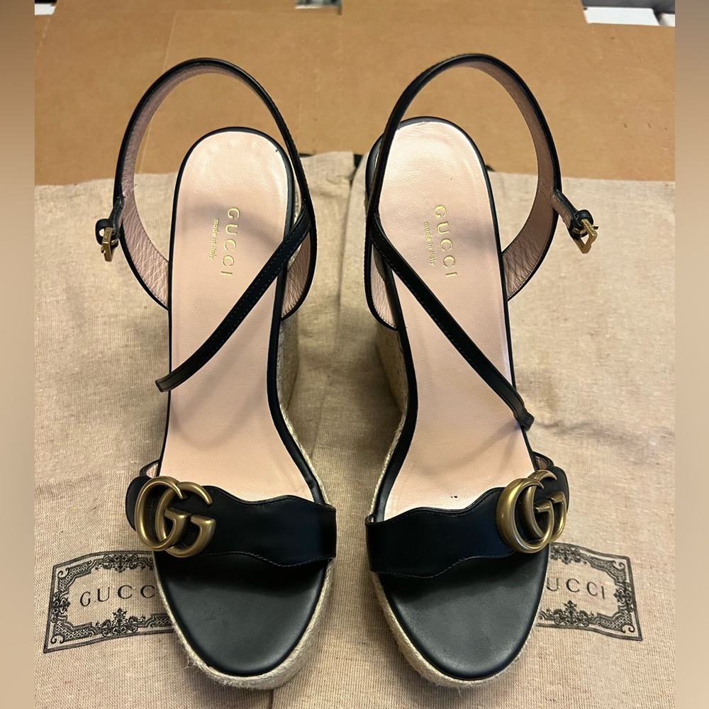 Gucci wedge sandals